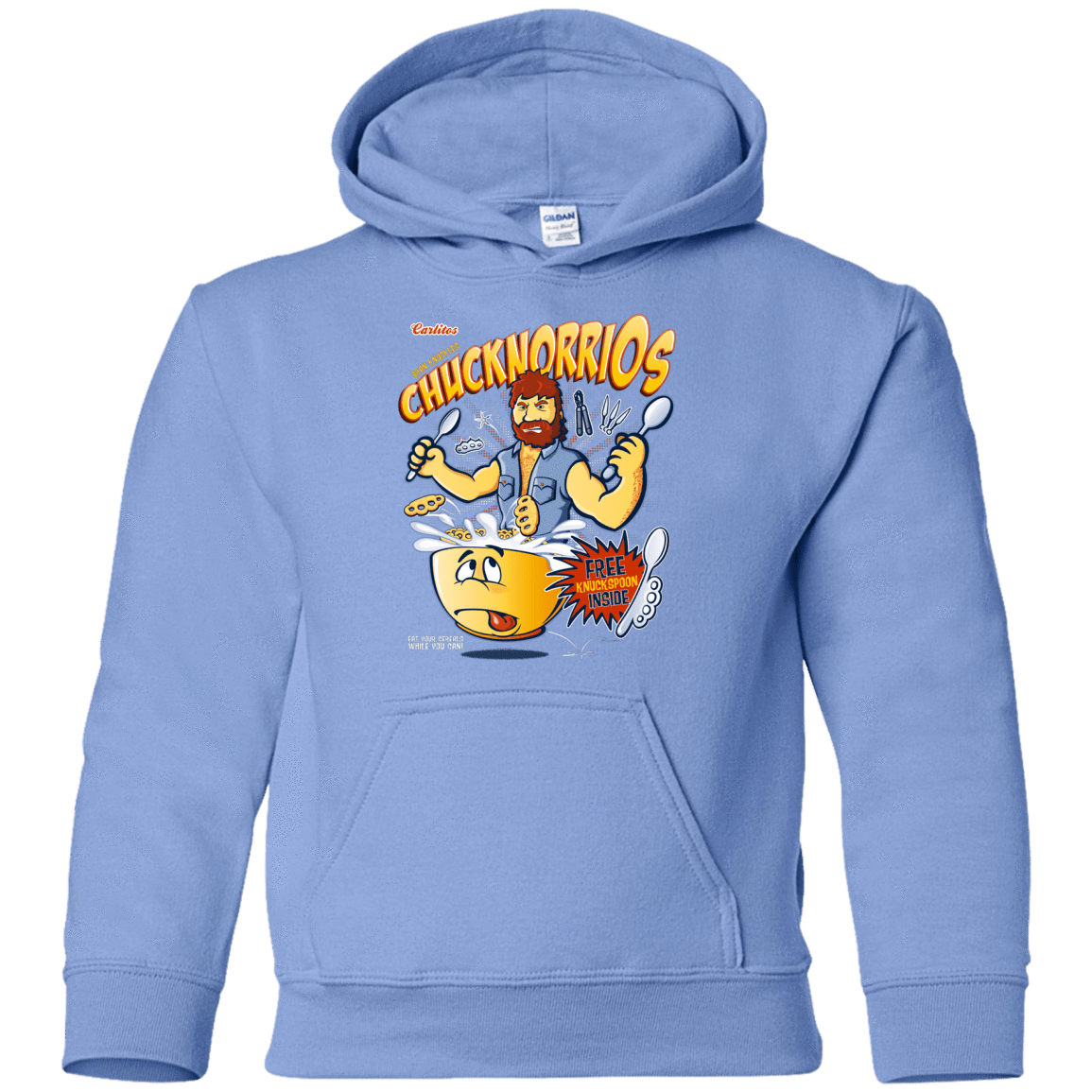 Sweatshirts Carolina Blue / YS ChucknorriOs Youth Hoodie