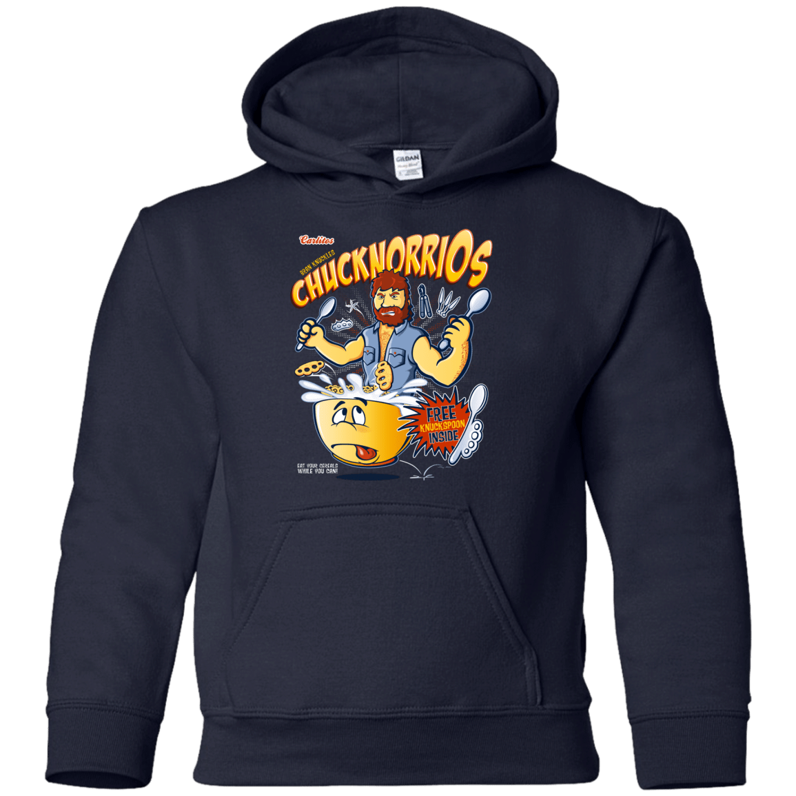 Sweatshirts Navy / YS ChucknorriOs Youth Hoodie