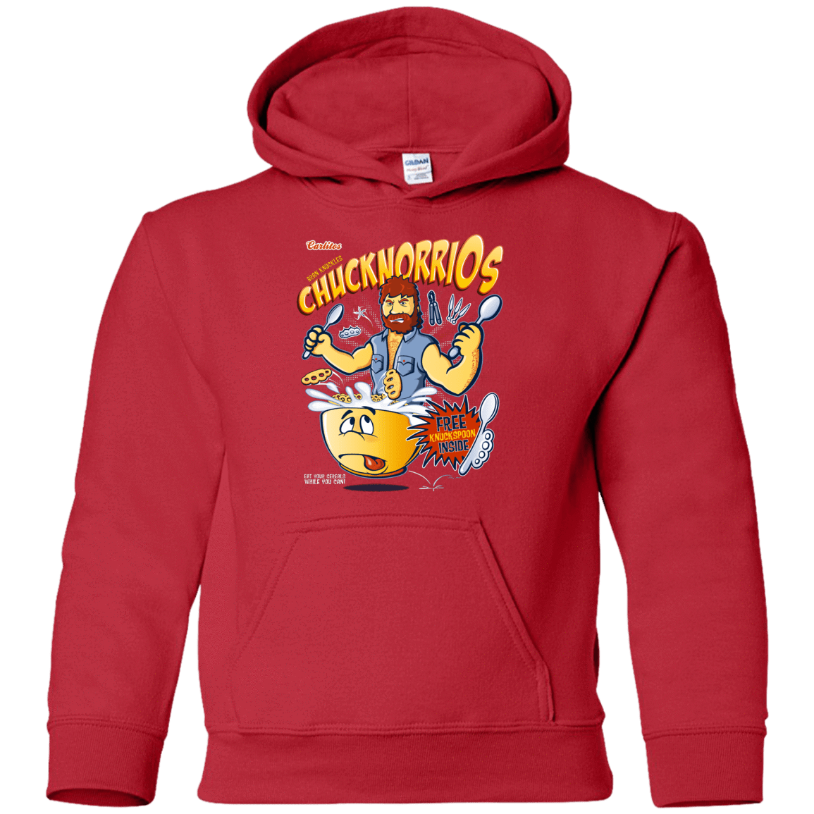 Sweatshirts Red / YS ChucknorriOs Youth Hoodie