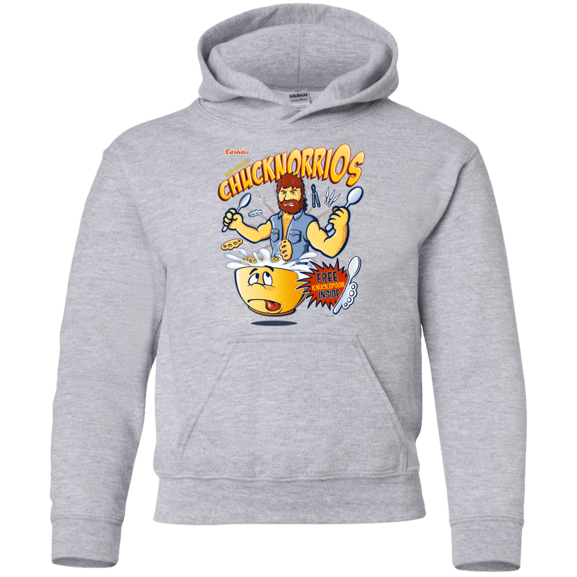 Sweatshirts Sport Grey / YS ChucknorriOs Youth Hoodie