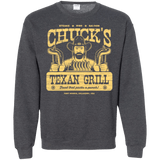 Sweatshirts Dark Heather / Small Chucks Texan Grill Crewneck Sweatshirt