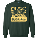 Sweatshirts Forest Green / Small Chucks Texan Grill Crewneck Sweatshirt