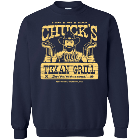 Sweatshirts Navy / Small Chucks Texan Grill Crewneck Sweatshirt