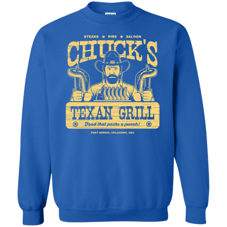 Sweatshirts Royal / Small Chucks Texan Grill Crewneck Sweatshirt
