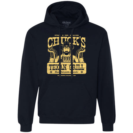 Sweatshirts Navy / Small Chucks Texan Grill Premium Fleece Hoodie