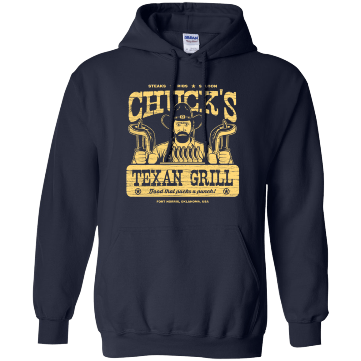 Sweatshirts Navy / Small Chucks Texan Grill Pullover Hoodie