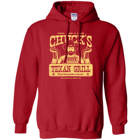 Sweatshirts Red / Small Chucks Texan Grill Pullover Hoodie