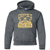 Sweatshirts Dark Heather / YS Chucks Texan Grill Youth Hoodie