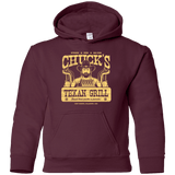 Sweatshirts Maroon / YS Chucks Texan Grill Youth Hoodie