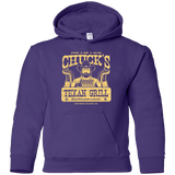 Sweatshirts Purple / YS Chucks Texan Grill Youth Hoodie