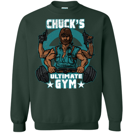 Sweatshirts Forest Green / Small Chucks Ultimate Gym Crewneck Sweatshirt