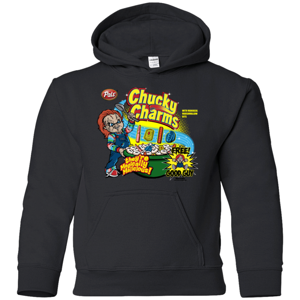 Sweatshirts Black / YS Chucky Charms Youth Hoodie