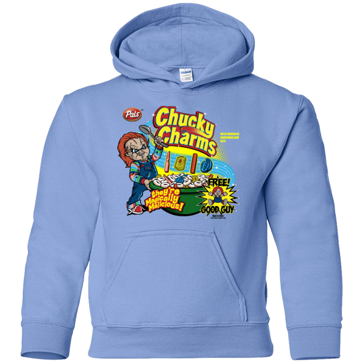 Sweatshirts Carolina Blue / YS Chucky Charms Youth Hoodie