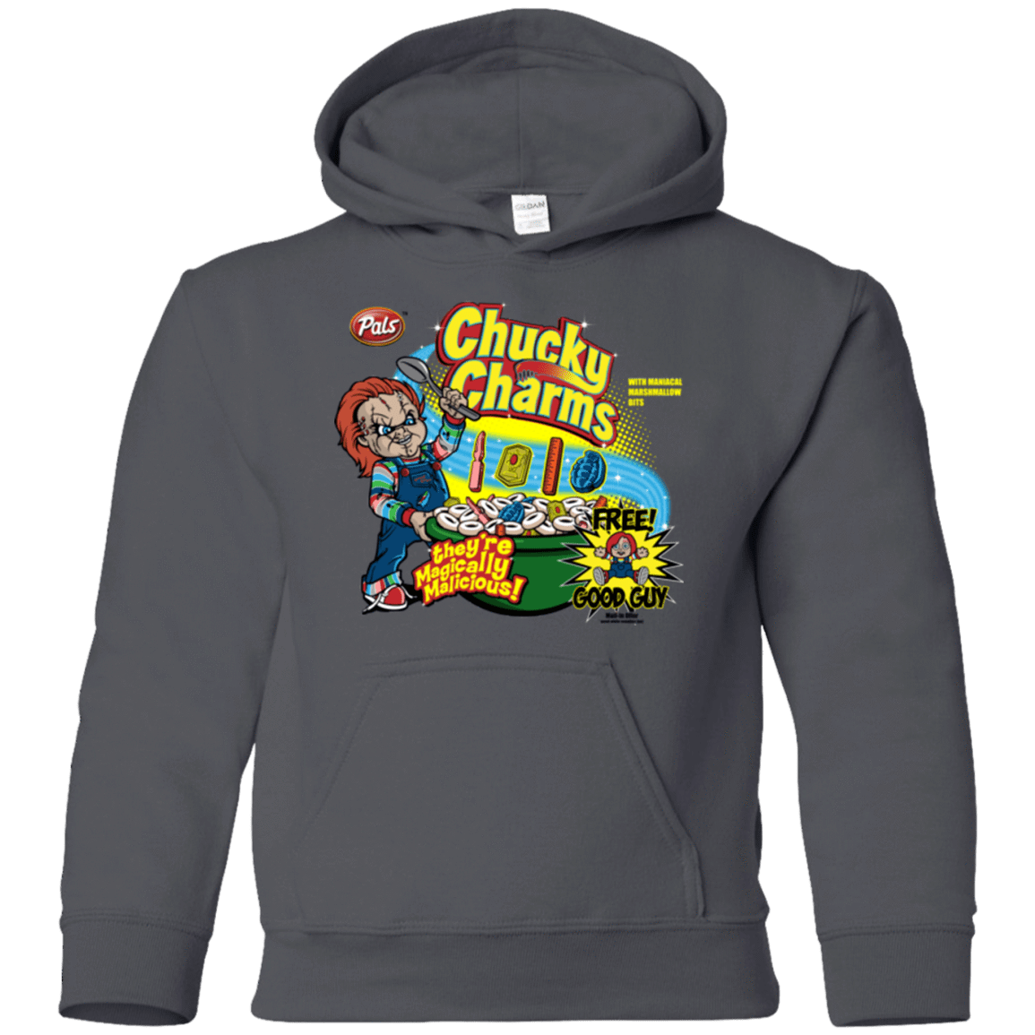 Sweatshirts Charcoal / YS Chucky Charms Youth Hoodie