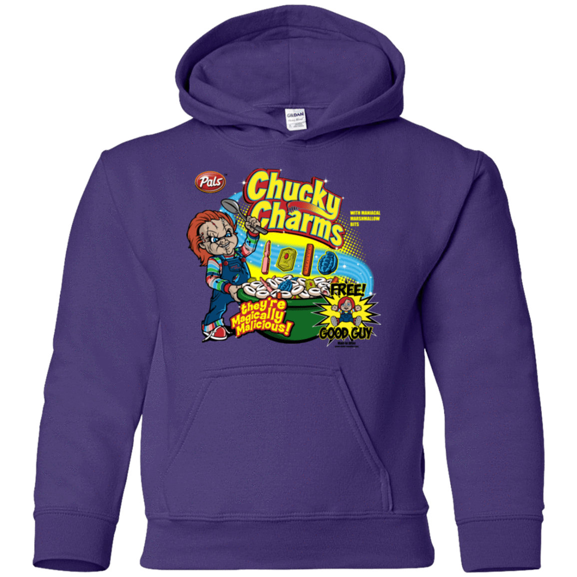 Sweatshirts Purple / YS Chucky Charms Youth Hoodie