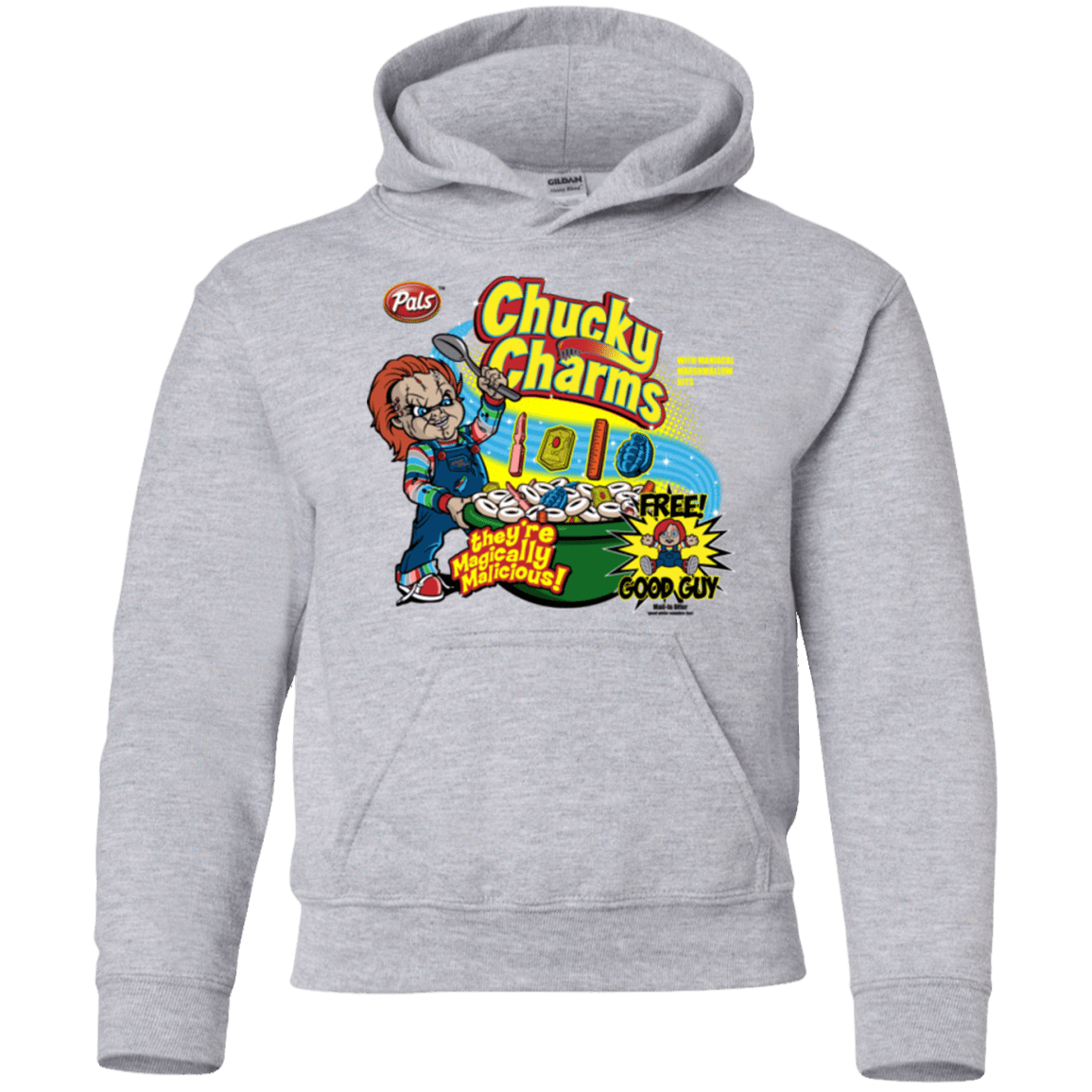 Sweatshirts Sport Grey / YS Chucky Charms Youth Hoodie