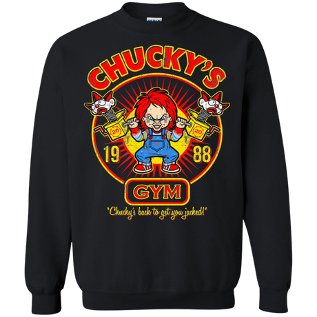 Sweatshirts Black / S Chucky Gym Tee Good Guy Crewneck Sweatshirt