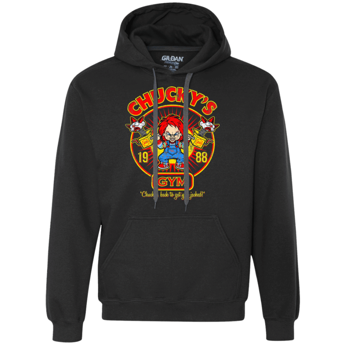 Sweatshirts Black / S Chucky Gym Tee Good Guy Premium Fleece Hoodie