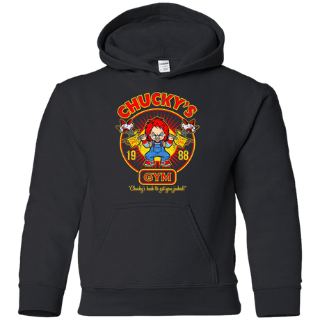 Sweatshirts Black / YS Chucky Gym Tee Good Guy Youth Hoodie