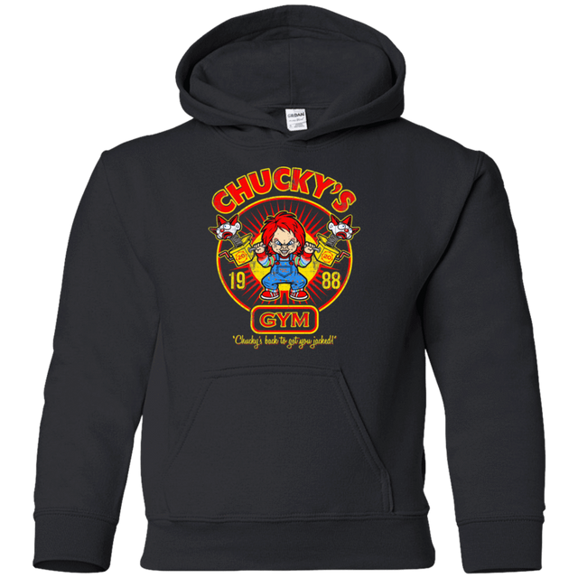 Sweatshirts Black / YS Chucky Gym Tee Good Guy Youth Hoodie