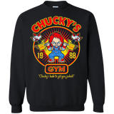 Sweatshirts Black / S Chucky's Gym Crewneck Sweatshirt