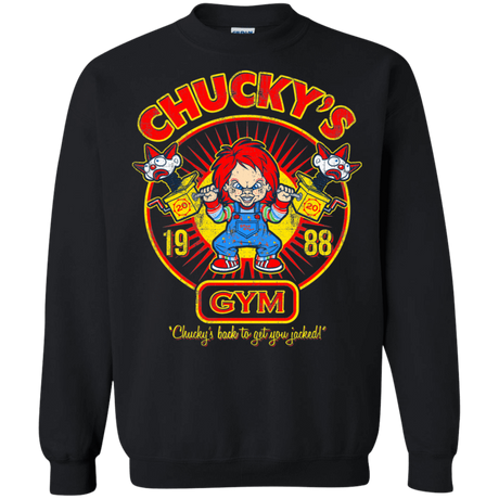 Sweatshirts Black / S Chucky's Gym Crewneck Sweatshirt