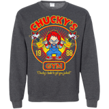 Sweatshirts Dark Heather / S Chucky's Gym Crewneck Sweatshirt