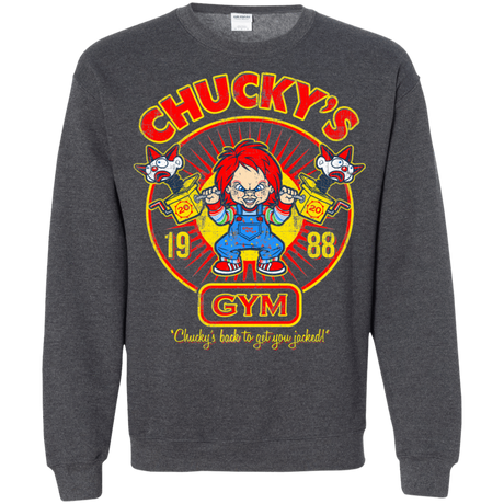 Sweatshirts Dark Heather / S Chucky's Gym Crewneck Sweatshirt