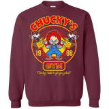 Sweatshirts Maroon / S Chucky's Gym Crewneck Sweatshirt