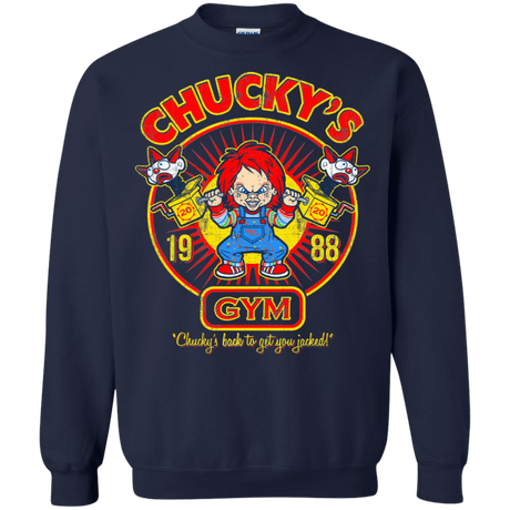 Sweatshirts Navy / S Chucky's Gym Crewneck Sweatshirt