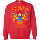 Sweatshirts Red / S Chucky's Gym Crewneck Sweatshirt