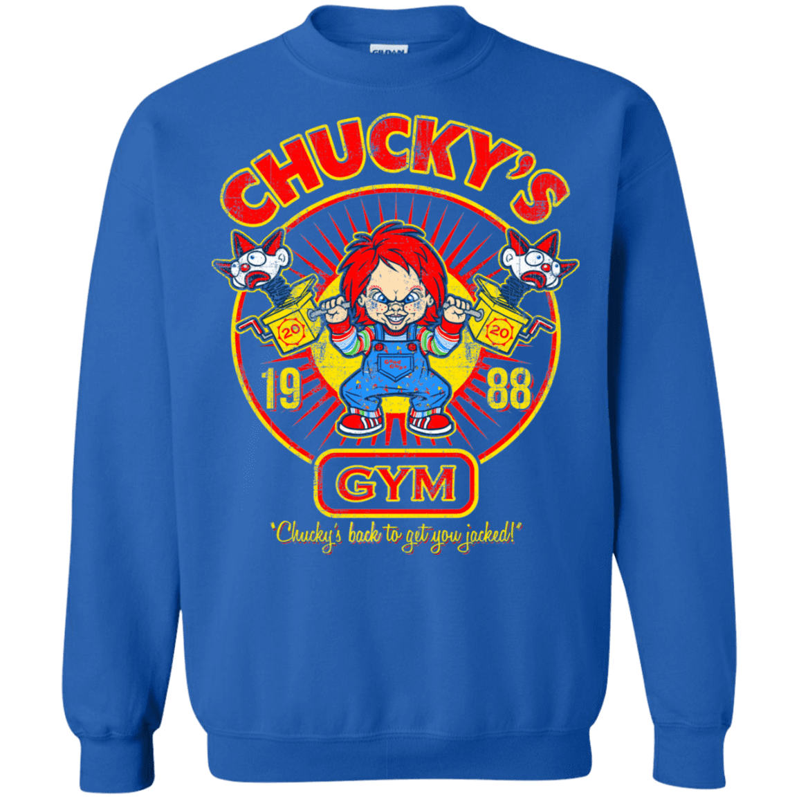 Sweatshirts Royal / S Chucky's Gym Crewneck Sweatshirt