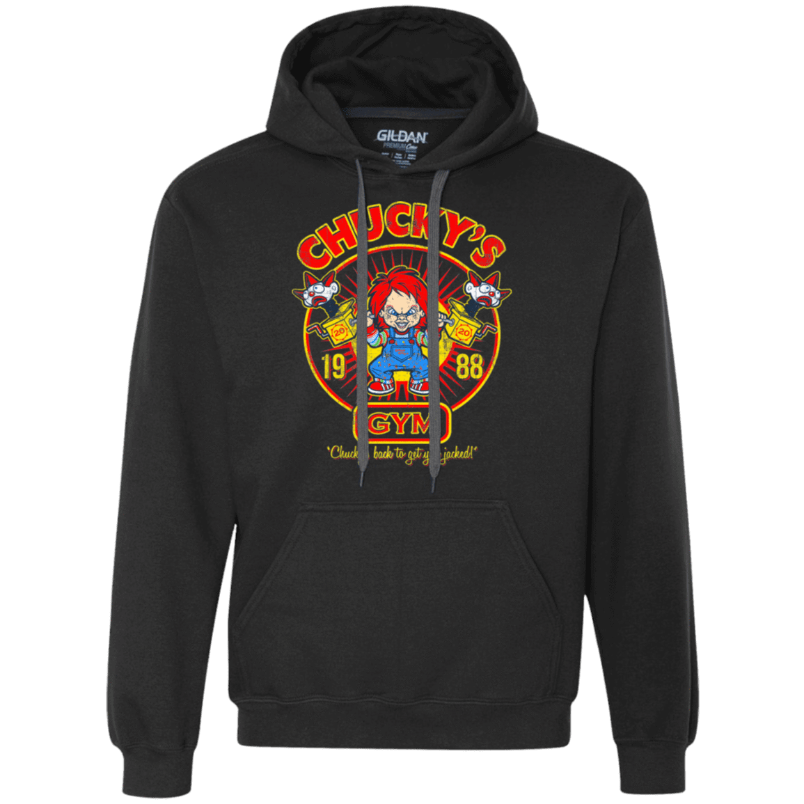 Sweatshirts Black / S Chucky's Gym Premium Fleece Hoodie