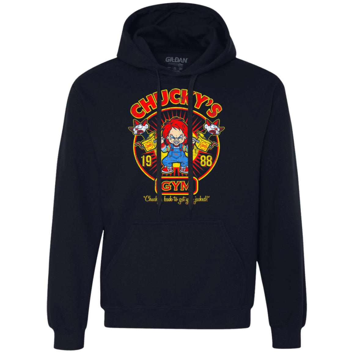 Sweatshirts Navy / S Chucky's Gym Premium Fleece Hoodie