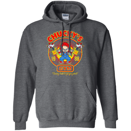 Sweatshirts Dark Heather / S Chucky's Gym Pullover Hoodie