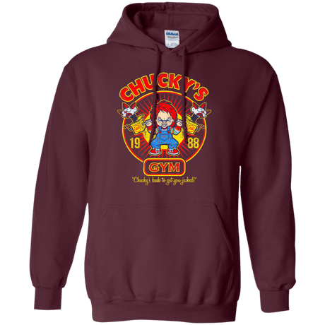 Sweatshirts Maroon / S Chucky's Gym Pullover Hoodie