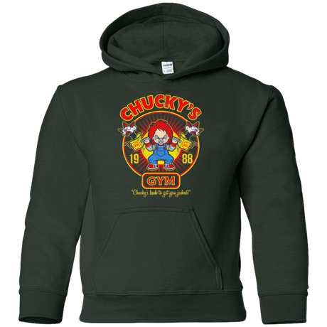 Sweatshirts Forest Green / YS Chucky's Gym Youth Hoodie