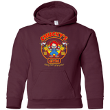 Sweatshirts Maroon / YS Chucky's Gym Youth Hoodie