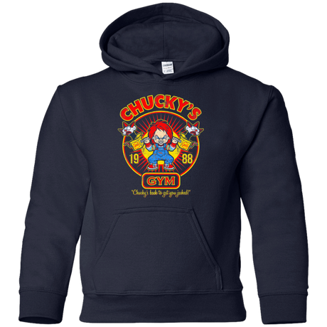 Sweatshirts Navy / YS Chucky's Gym Youth Hoodie