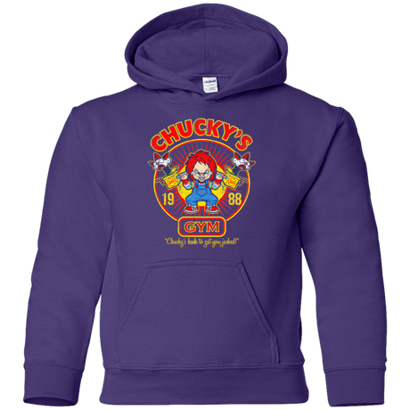 Sweatshirts Purple / YS Chucky's Gym Youth Hoodie