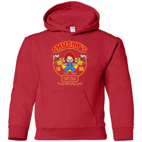 Sweatshirts Red / YS Chucky's Gym Youth Hoodie