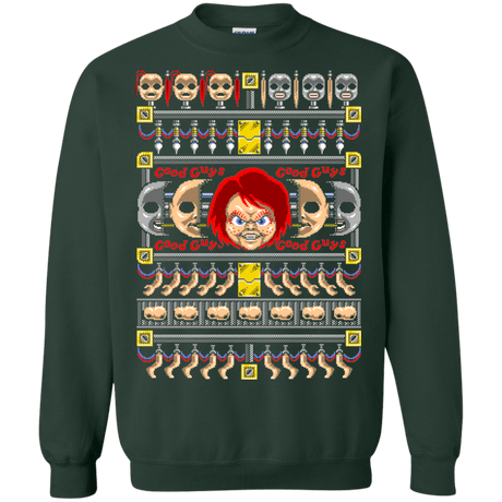 Sweatshirts Forest Green / Small Chucky ugly sweater Crewneck Sweatshirt