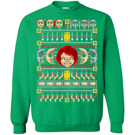Sweatshirts Irish Green / Small Chucky ugly sweater Crewneck Sweatshirt