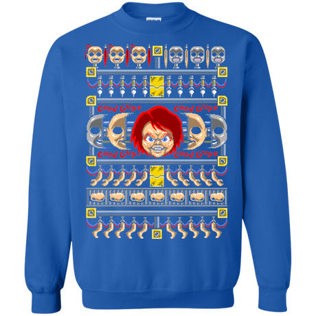 Sweatshirts Royal / Small Chucky ugly sweater Crewneck Sweatshirt