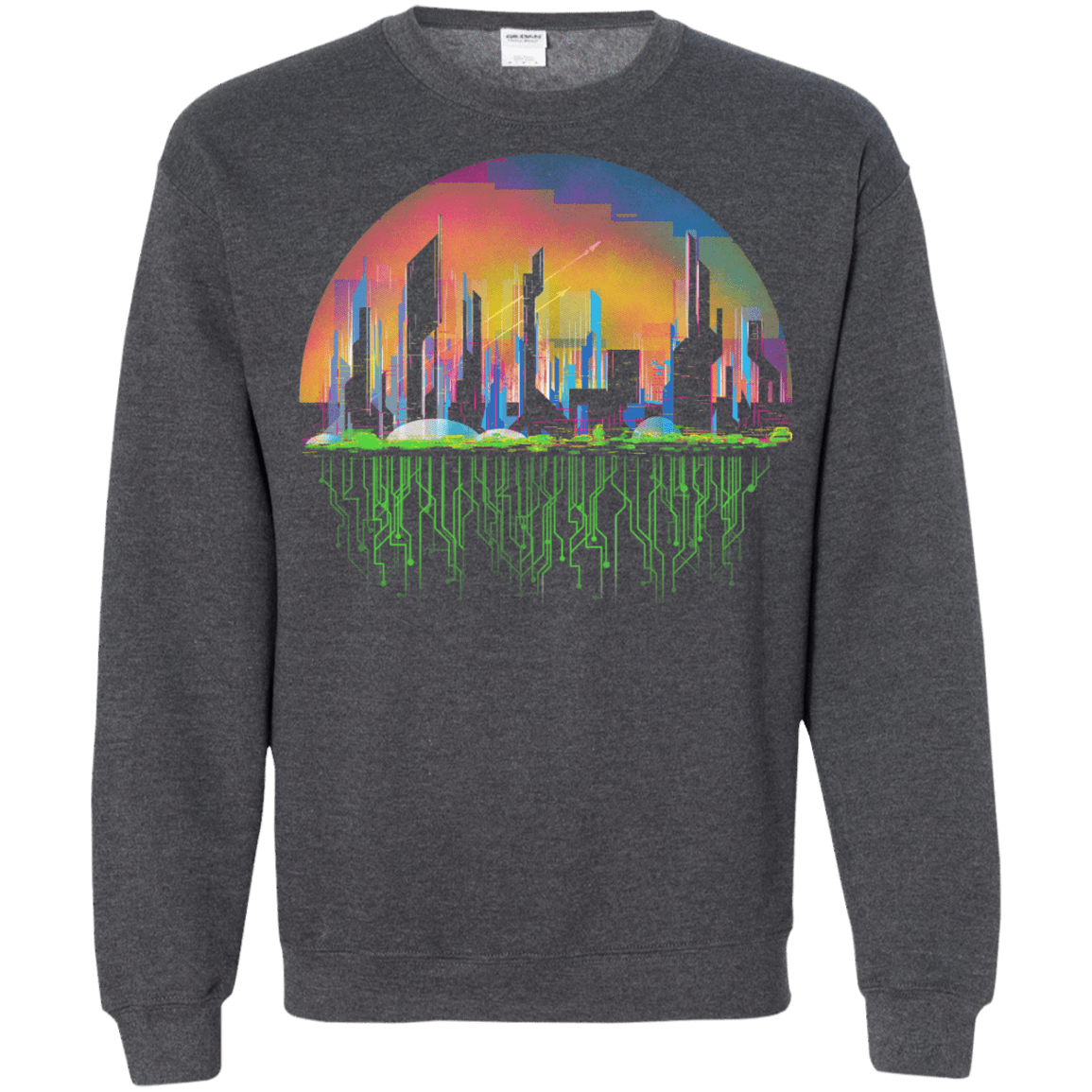 Sweatshirts Dark Heather / S City of Tomorrow Crewneck Sweatshirt