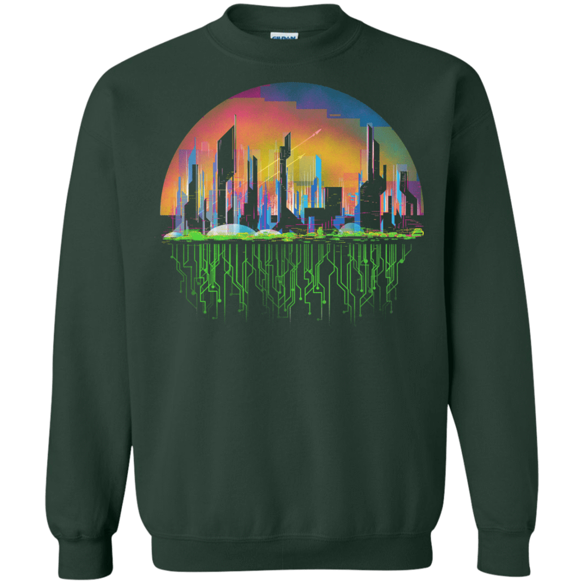 Sweatshirts Forest Green / S City of Tomorrow Crewneck Sweatshirt