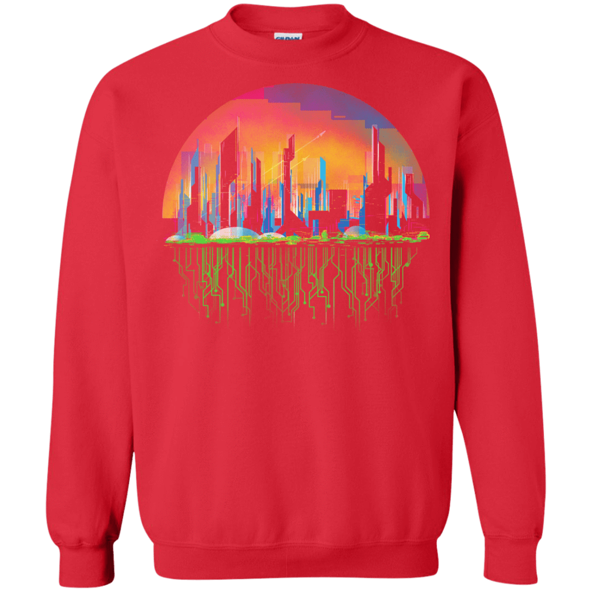 Sweatshirts Red / S City of Tomorrow Crewneck Sweatshirt