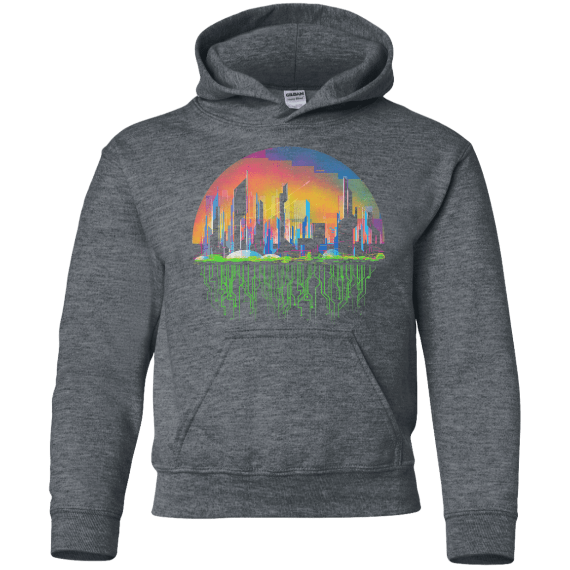 Sweatshirts Dark Heather / YS City of Tomorrow Youth Hoodie