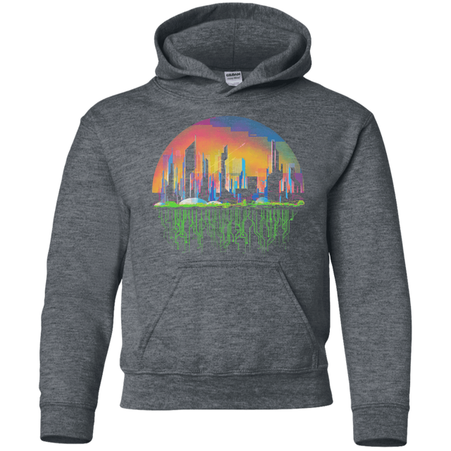 Sweatshirts Dark Heather / YS City of Tomorrow Youth Hoodie