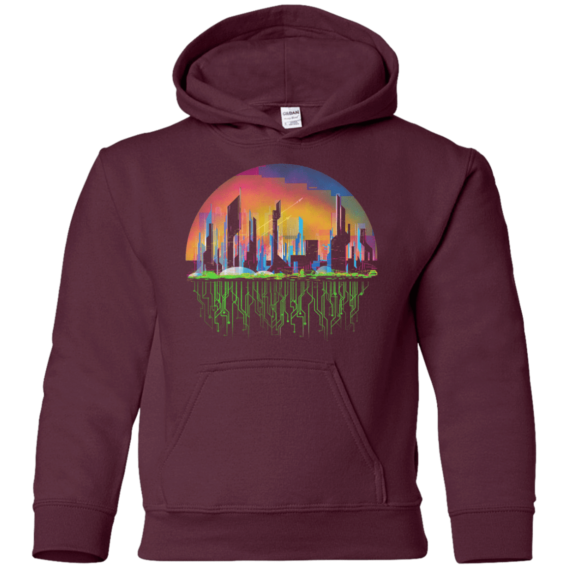 Sweatshirts Maroon / YS City of Tomorrow Youth Hoodie